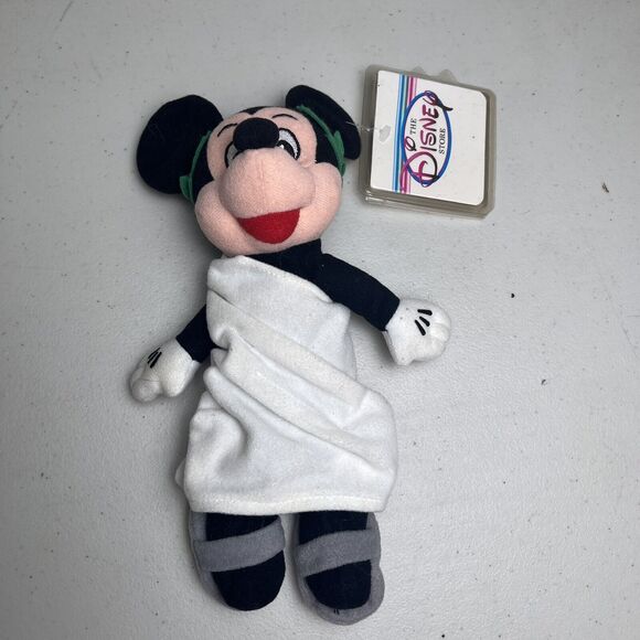 Disney Store Mickey Mouse Kimono Japan & Toga Towel Plush W/ Tags 9" Lot of 2 - Picture 15 of 16